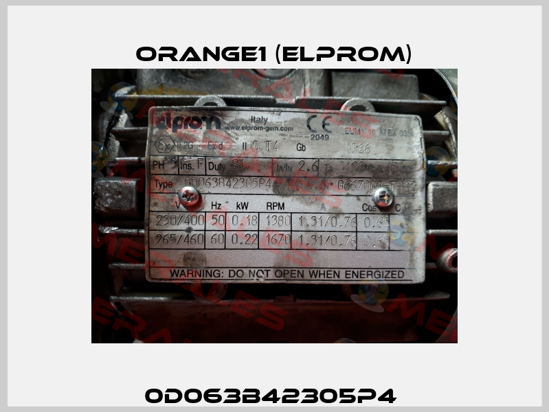 0D063B42305P4  ORANGE1 (Elprom)