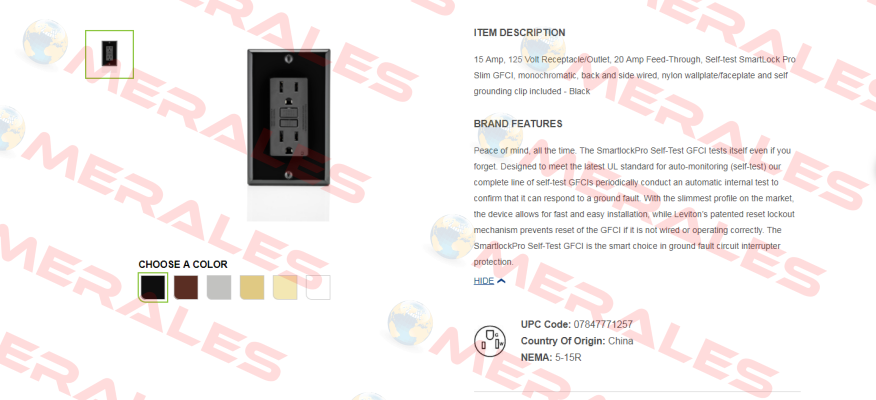 GFNT1-E  Leviton