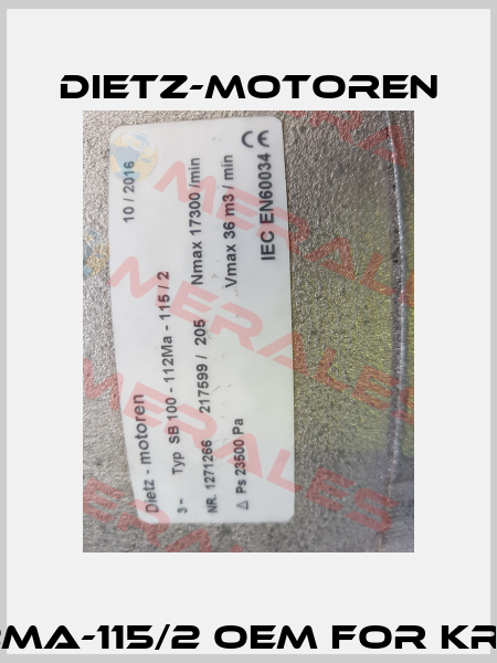 SB 100-112Ma-115/2 OEM for KRONES AG  Dietz-Motoren