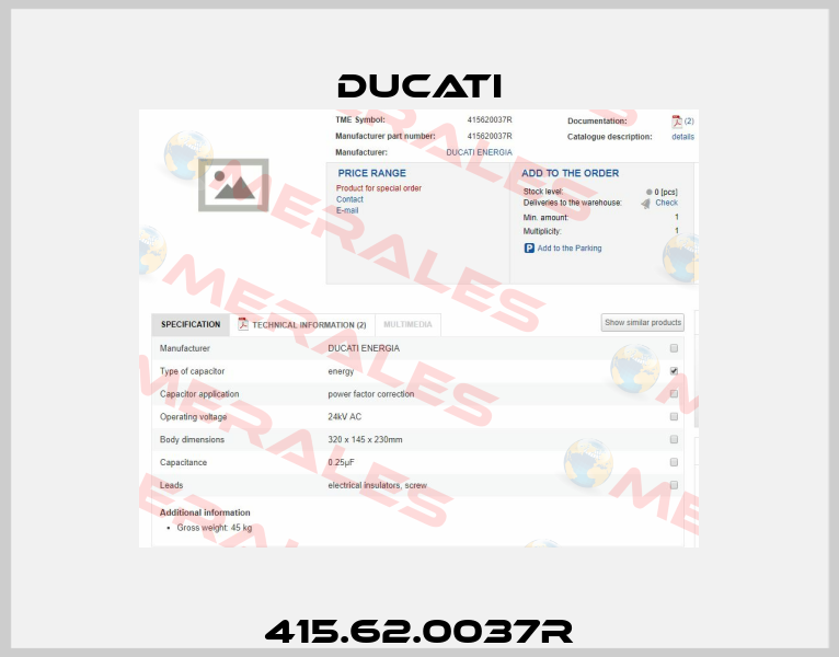415.62.0037R Ducati