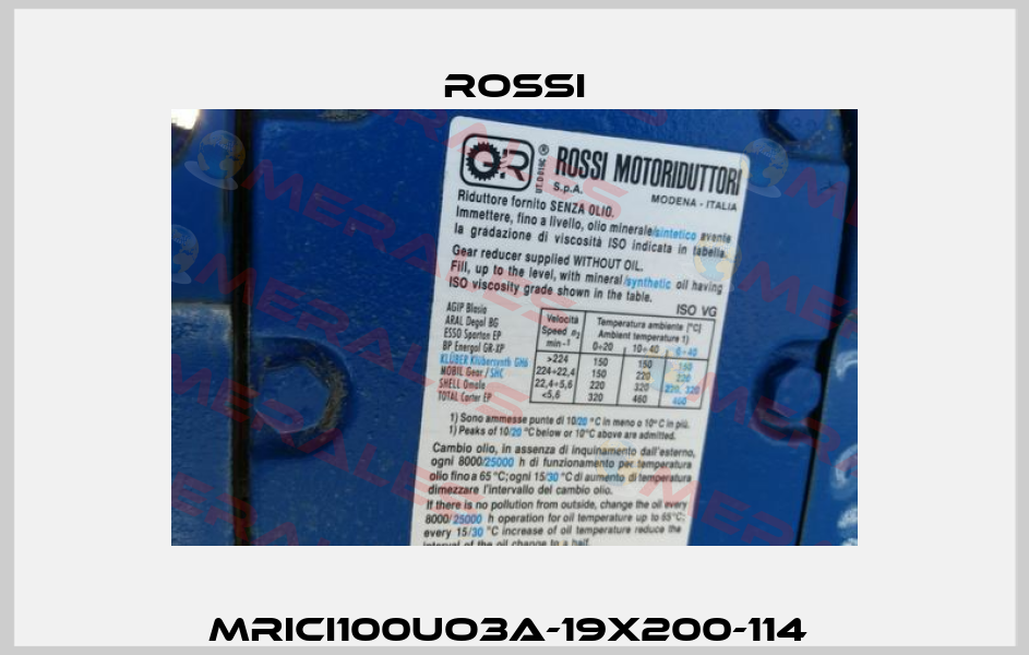 MRICI100UO3A-19x200-114  Rossi