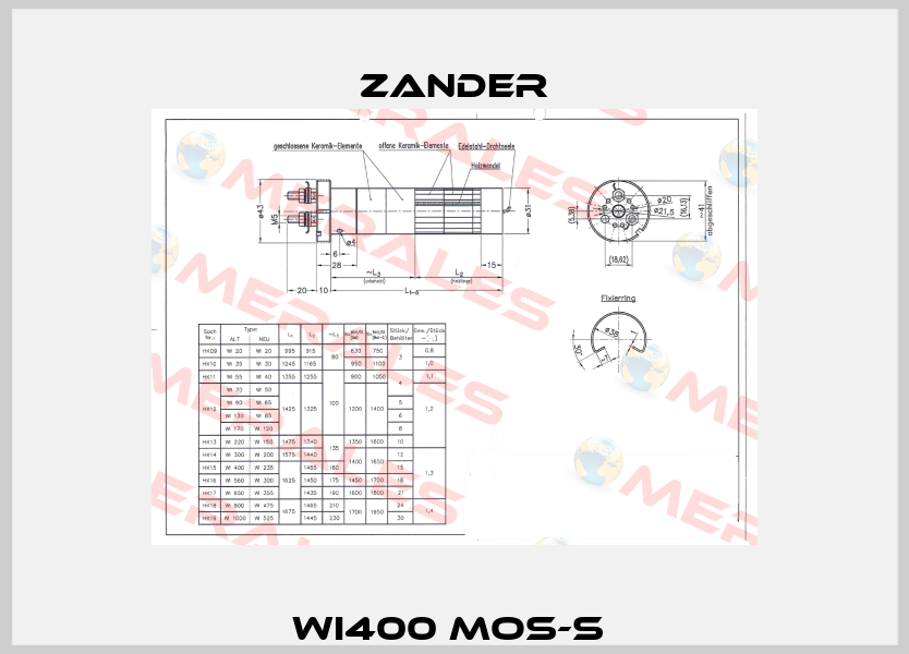 WI400 MOS-S  Zander