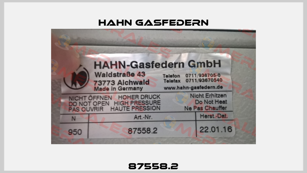 87558.2 Hahn Gasfedern