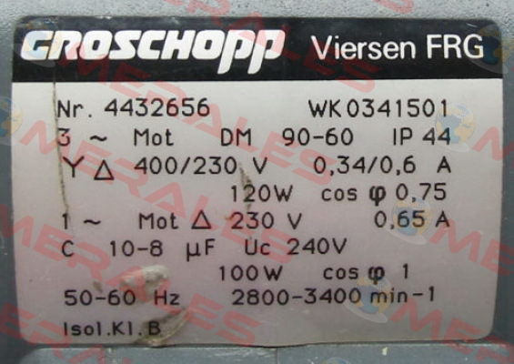 WK0341501 obsolete  Groschopp