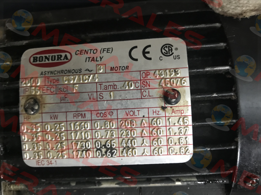 CS7 1C/4  Bonora