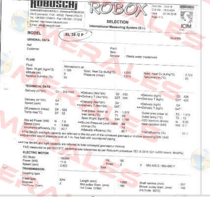 RBS35LHBD Robuschi