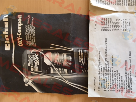 15.716.00 obsolete, no replacment / alternative  Einhell