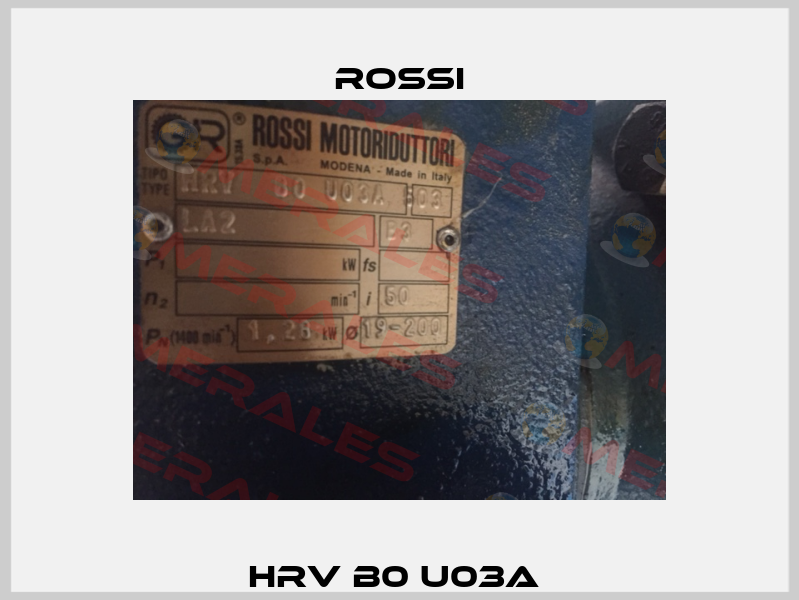 HRV B0 U03A  Rossi
