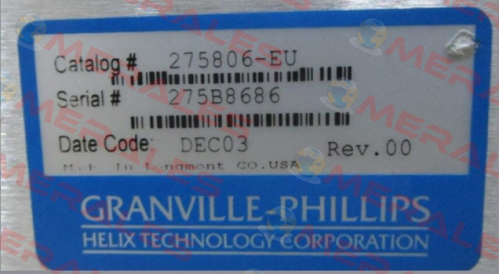 275806-EU  obsolete, direct replacement is 275400-1-GD-T  GRANVILLE PHILLIPS