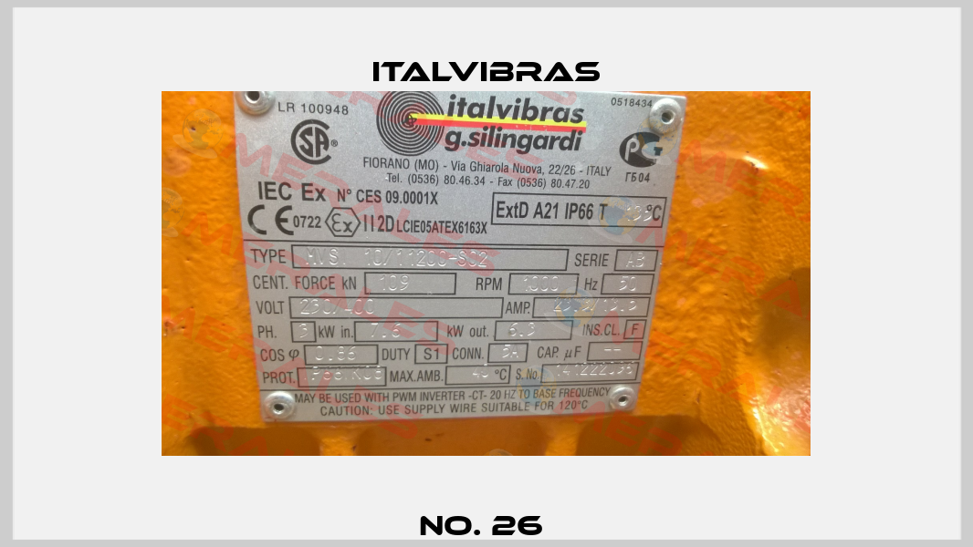 No. 26  Italvibras