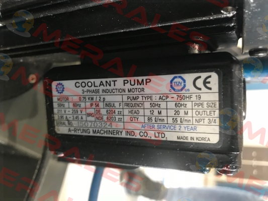 ACP-750HF 19 A-Ryung