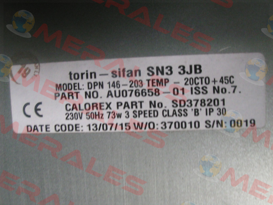 AU076658-01 iSS No. 7  Torin-Sifan