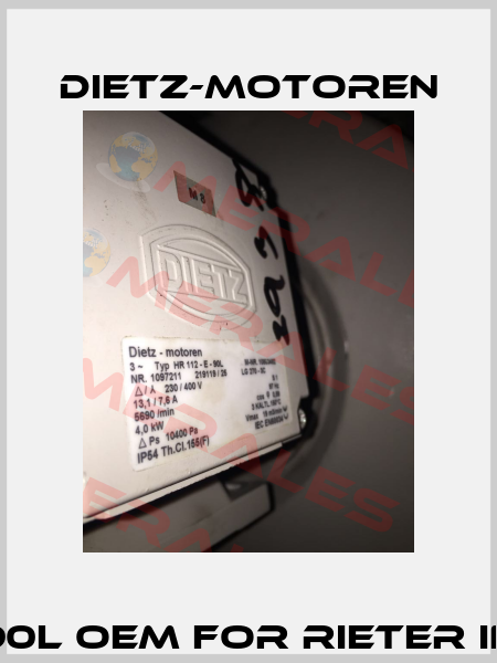 Fan for HR 112-E-90L OEM for Rieter Ingolstadt GmbH  Dietz-Motoren