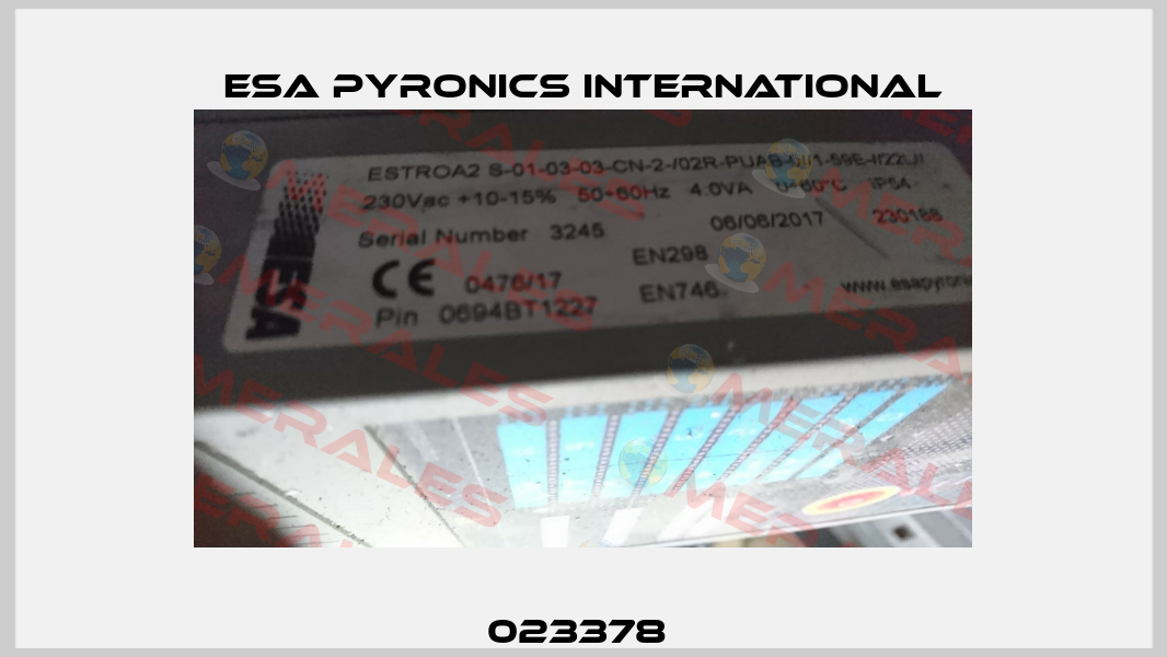 023378  ESA Pyronics International