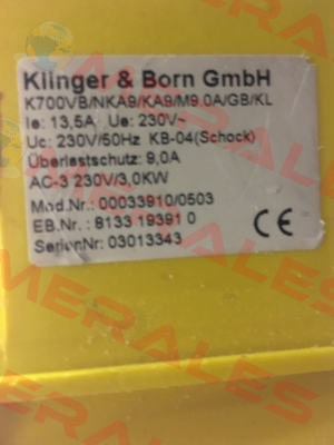 Art.Nr.: 0003.0221 Klinger Born