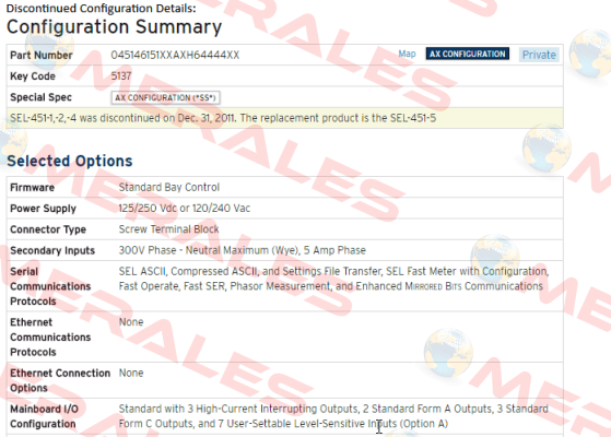 045146151XXAXH64444XX discontinued, replaced by  04515615XXXX4H64444X1  Sel