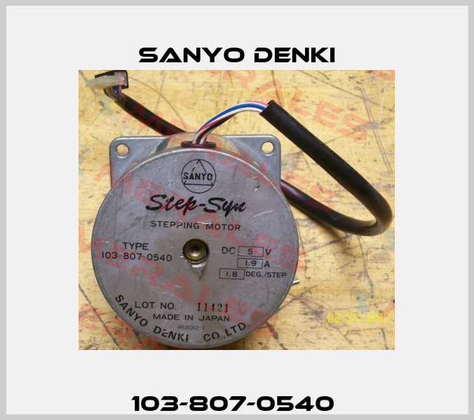 103-807-0540  Sanyo Denki