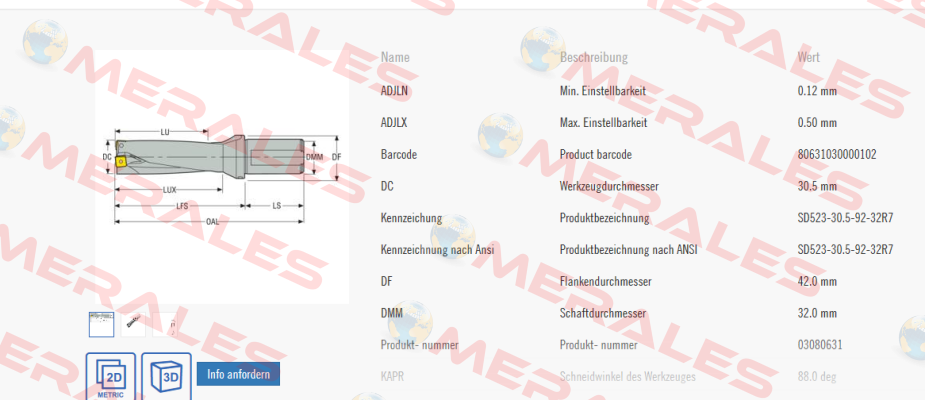 SD523-30.5-92-32R7  Seco