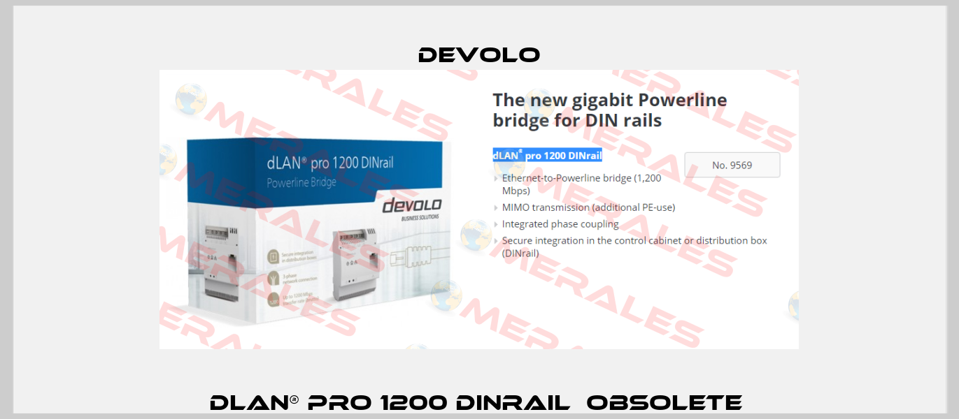 dLAN® pro 1200 DINrail  Obsolete  DEVOLO