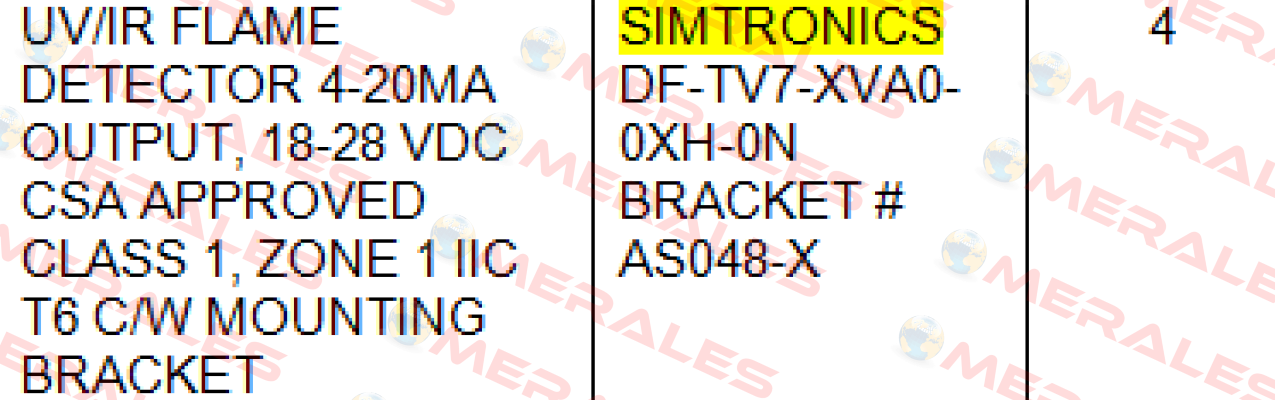 DF-TV7-XVA0-0XH-0N  Simtronics