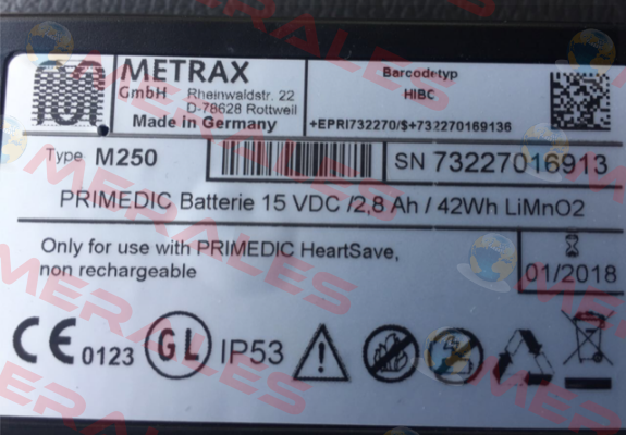 Type:250  Primedic (Metrax)