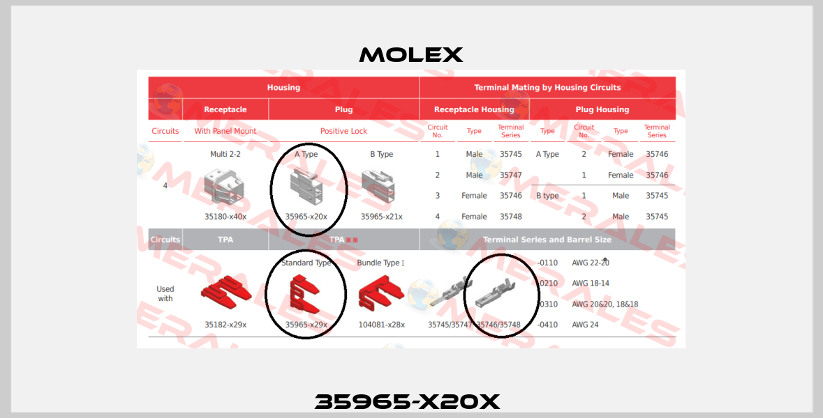 35965-x20x  Molex