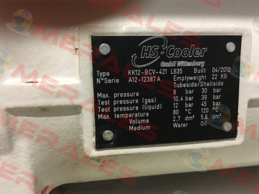 KK12-BCV-421(V1) L635 HS Cooler