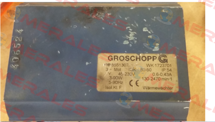 WK 1723701    NR 8551307 OEM Groschopp