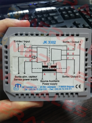 JK3002- obsolete replaced by ULCOS920D2  JM Concept