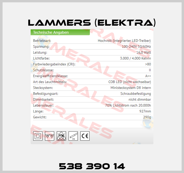 538 390 14 Lammers (Elektra)