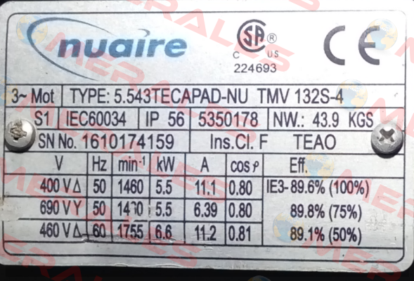 5.543TECAPAD-NU TMV 132S-4 Nuaire