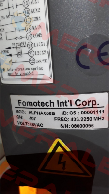 Alpha 608B, SN: 08000056 Fomotech