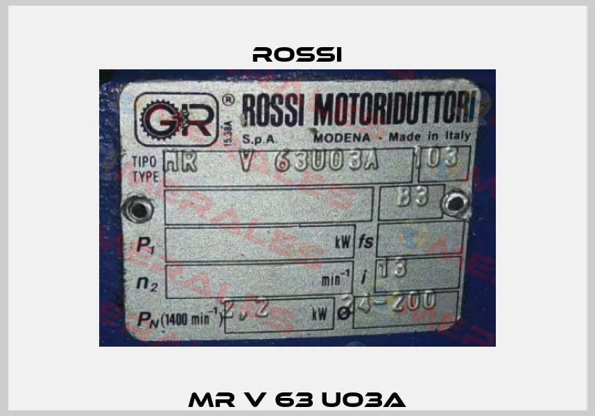 MR V 63 UO3A Rossi
