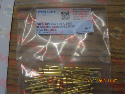 GKS-103 204 400 A 1502 Ingun