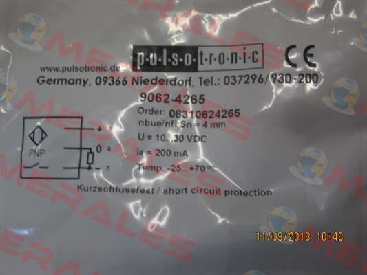 9062-4265 (KJ4-M12EN60-DPS-V2) / 08310624265 Pulsotronic