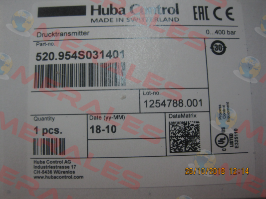 520.954S031401 Huba Control