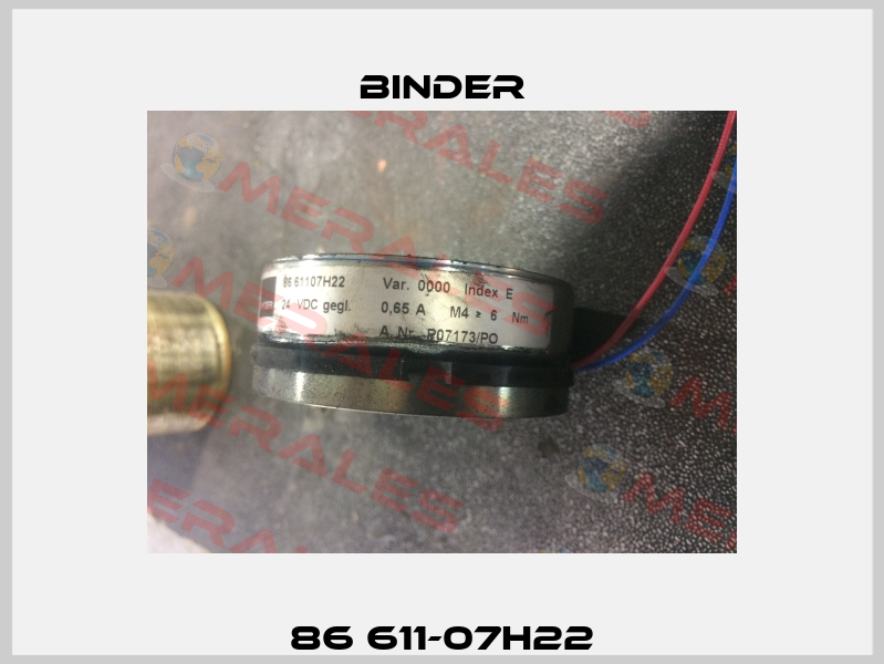 86 611-07H22 Binder