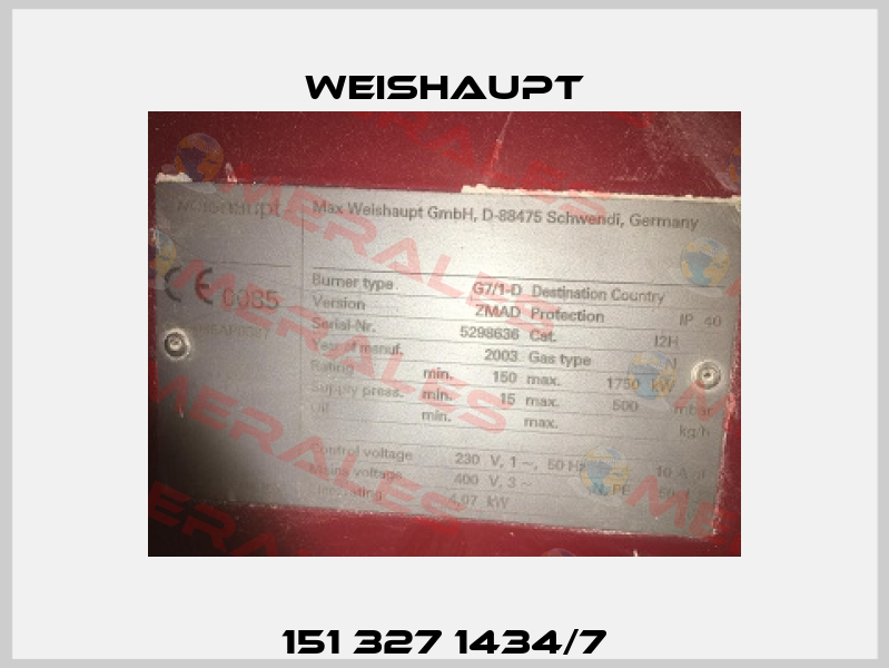 151 327 1434/7 Weishaupt