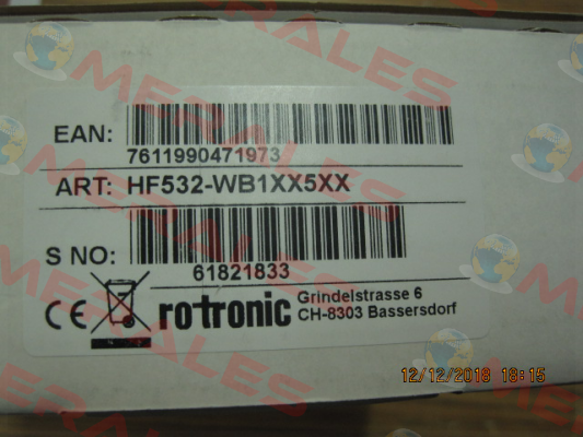 HF532- WB1XX5XX Rotronic