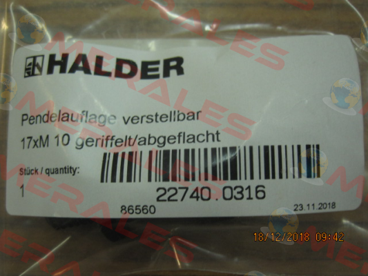 22740.0316 (EH 22740) Halder