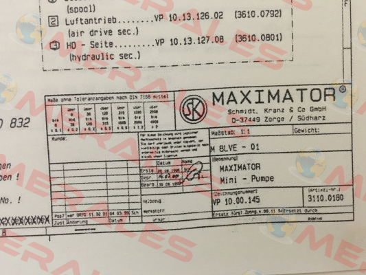 3110.0180 Maximator
