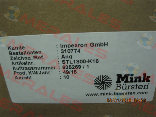 STL1800-K16 Mink Bürsten