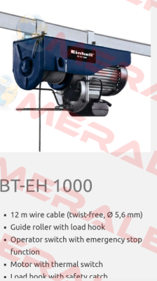 BT-EH 1000 obsolete, replaced by   TC-EH 1000 Einhell