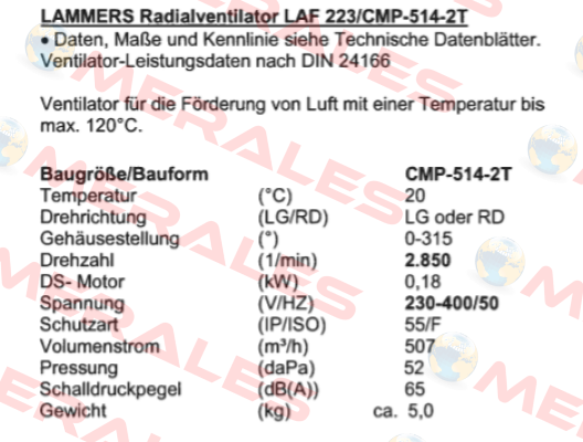 LAF 223/CMP-514-2T Sodeca