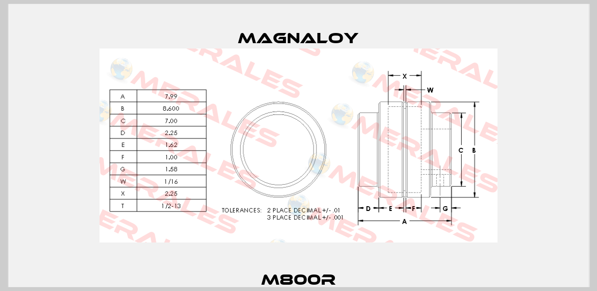 M800R Magnaloy