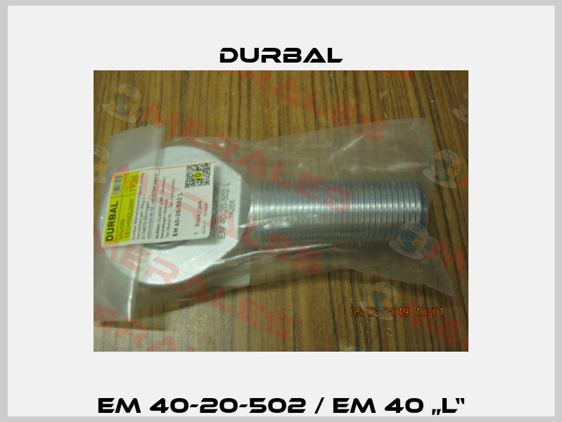 EM 40-20-502 / EM 40 „L“ Durbal