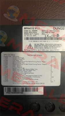 259066 / MPA4112 V1.1 Dungs
