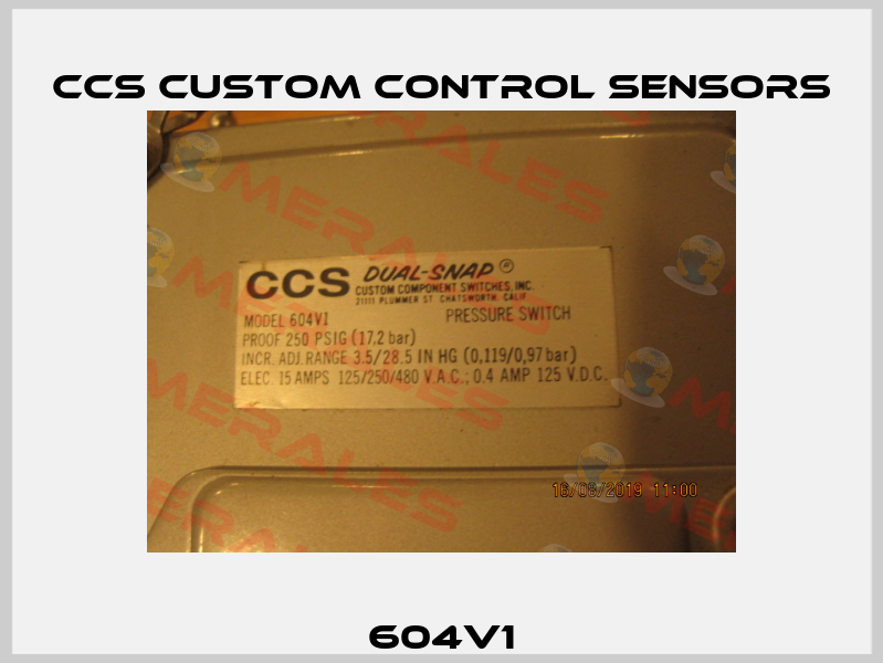 604V1 CCS Custom Control Sensors