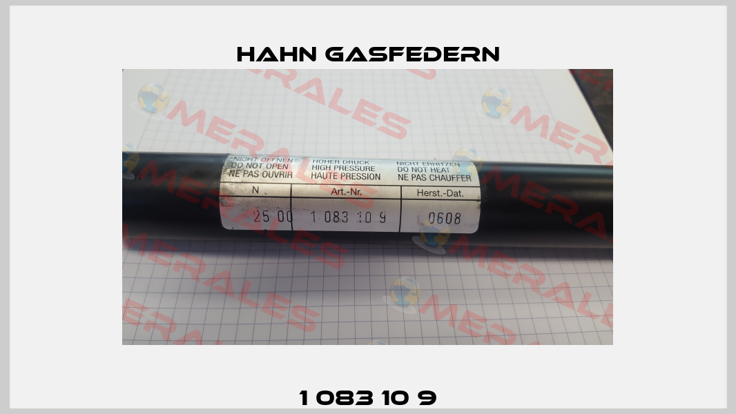 1 083 10 9 Hahn Gasfedern