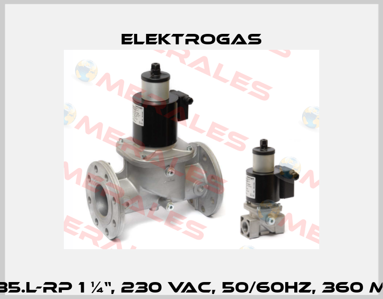 VML35.L-Rp 1 ¼“, 230 VAC, 50/60Hz, 360 mbar Elektrogas